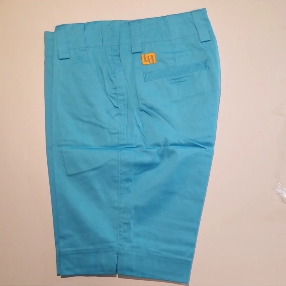 Loudmouth Golf ladies shorts - Powder Blue - Picture 5 of 9